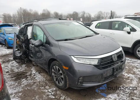 2022 Honda Odyssey Ex-L z USA, uszkodzony, nr VIN 5FNRL6H78NB062483